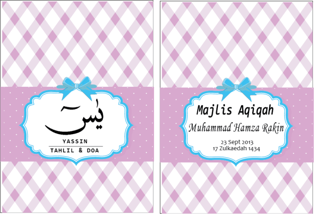 tempahan yasin purple theme