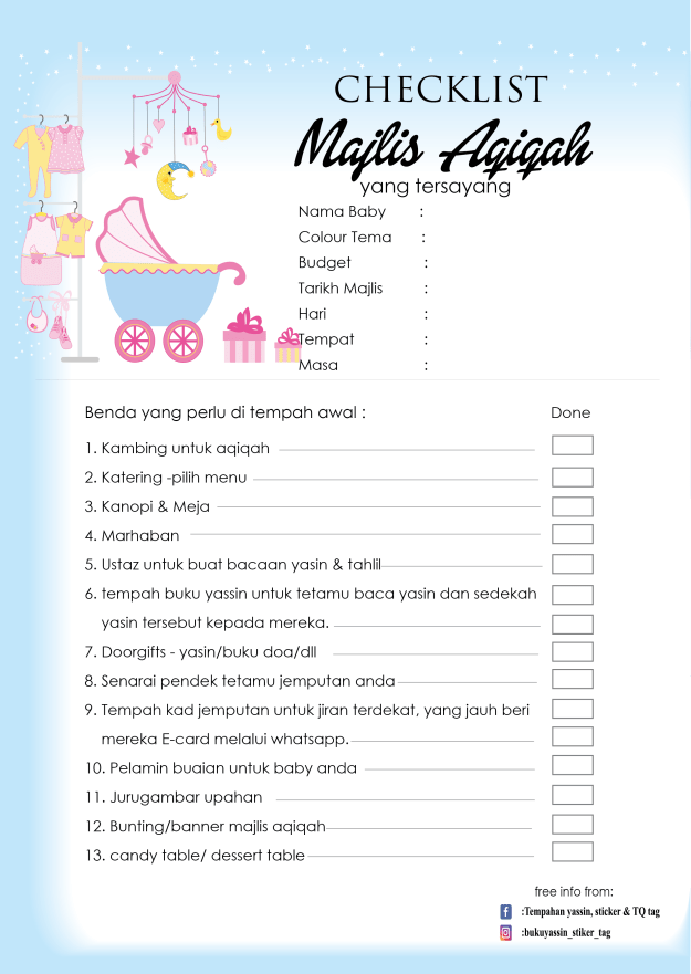 checklist-majlis-aqiqah